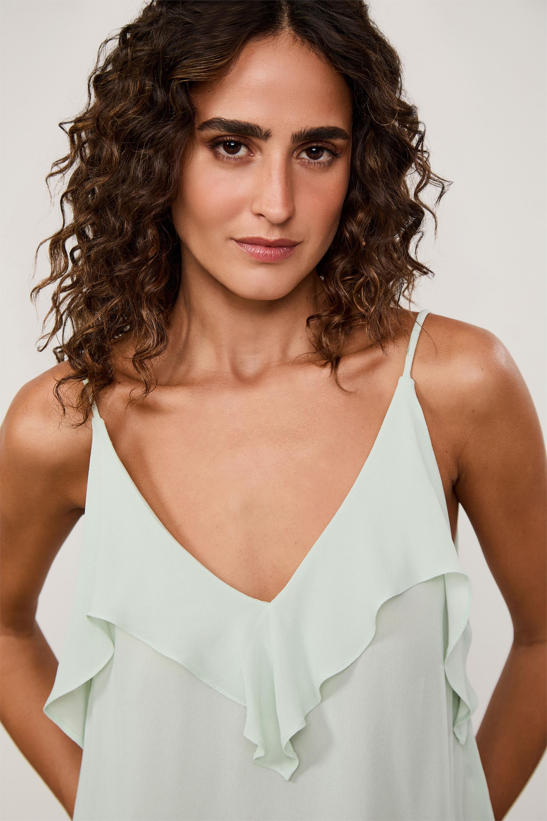 Blusa Decote v Babados Colors — foto 2