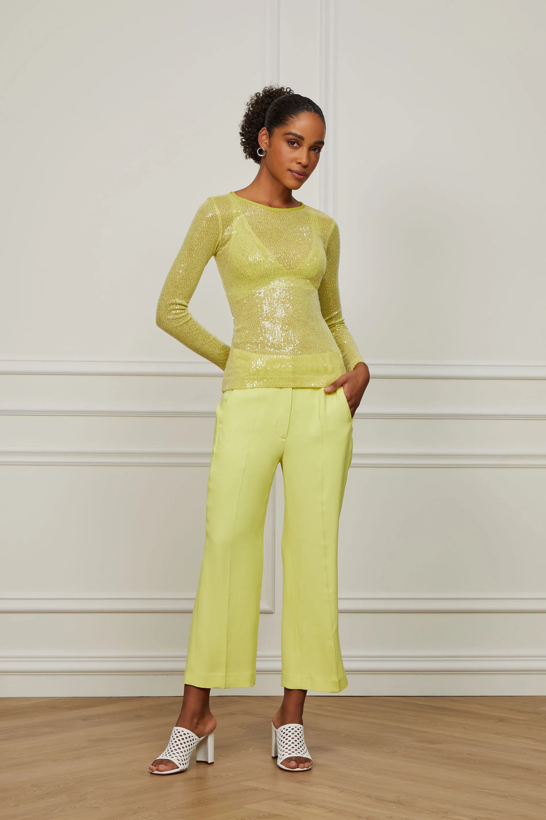Blusa De Paetê Manga Longa — foto 2