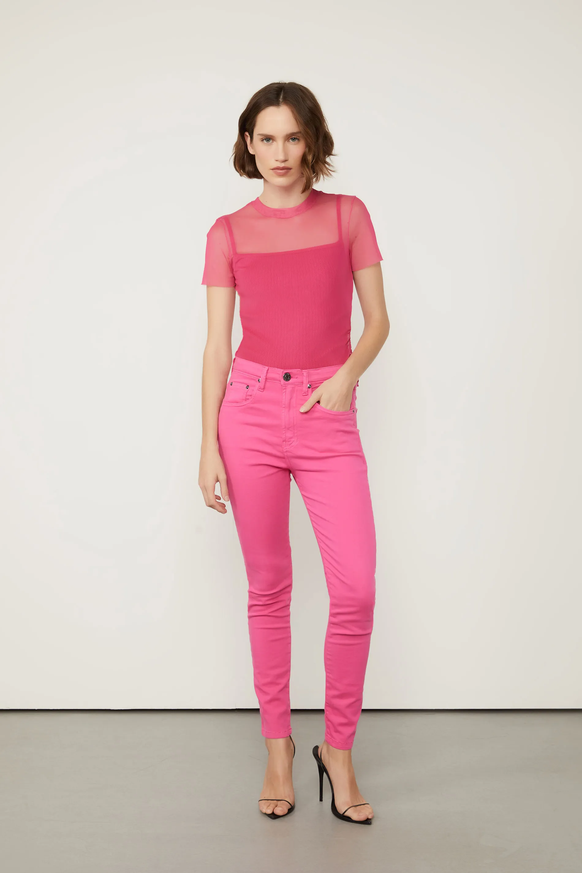 Calça Sarja Skinny Basic High Premium
