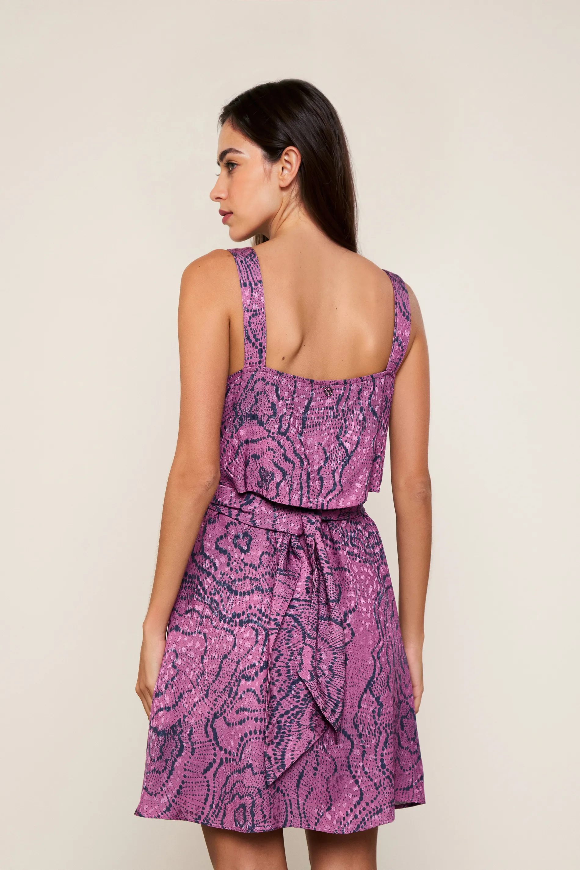 Vestido Est Floral Anemona Pipa e Navy — foto 3