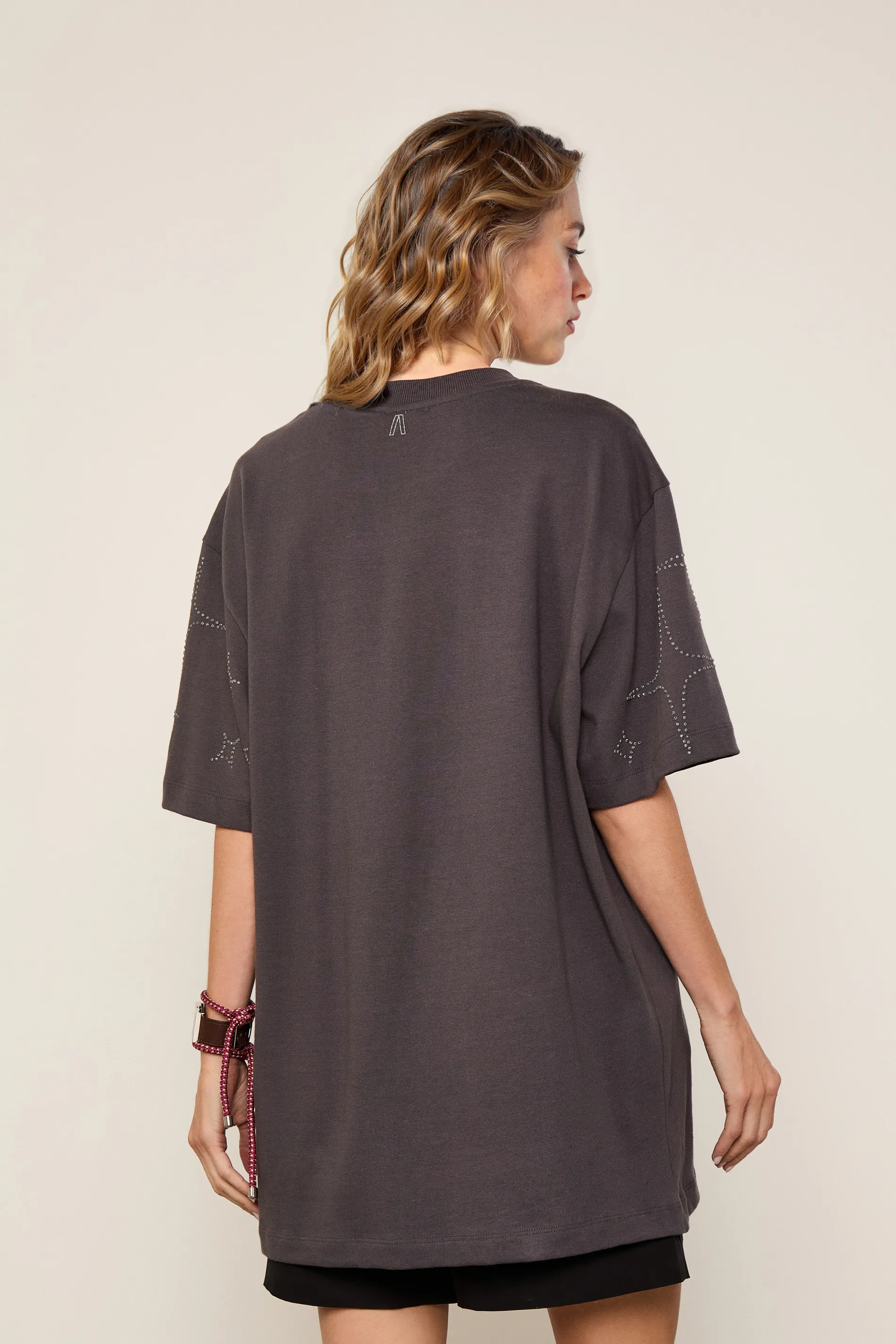 T-Shirt Malha Tigre Brilhod Over — foto 3