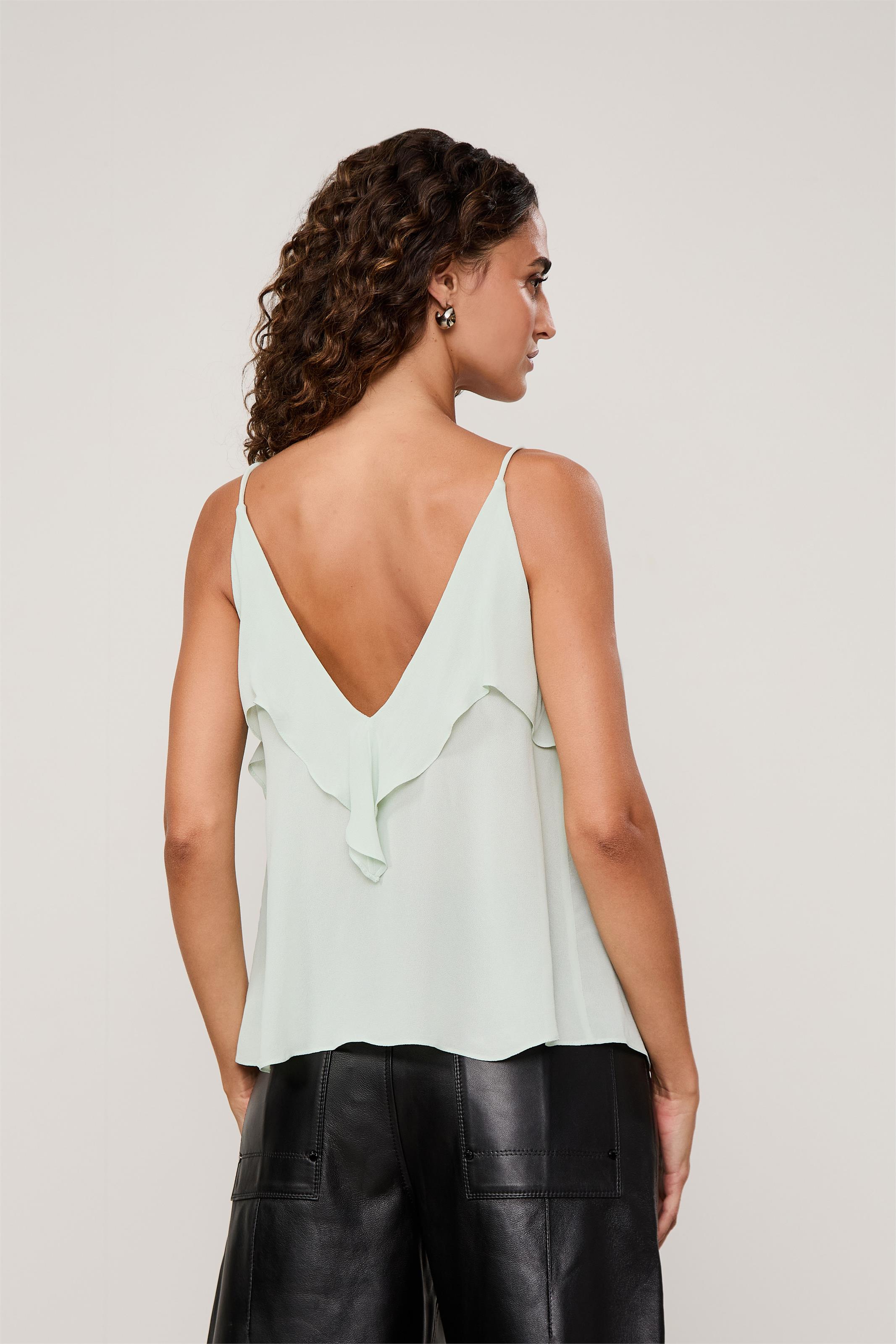 Blusa Decote v Babados Colors — foto 3