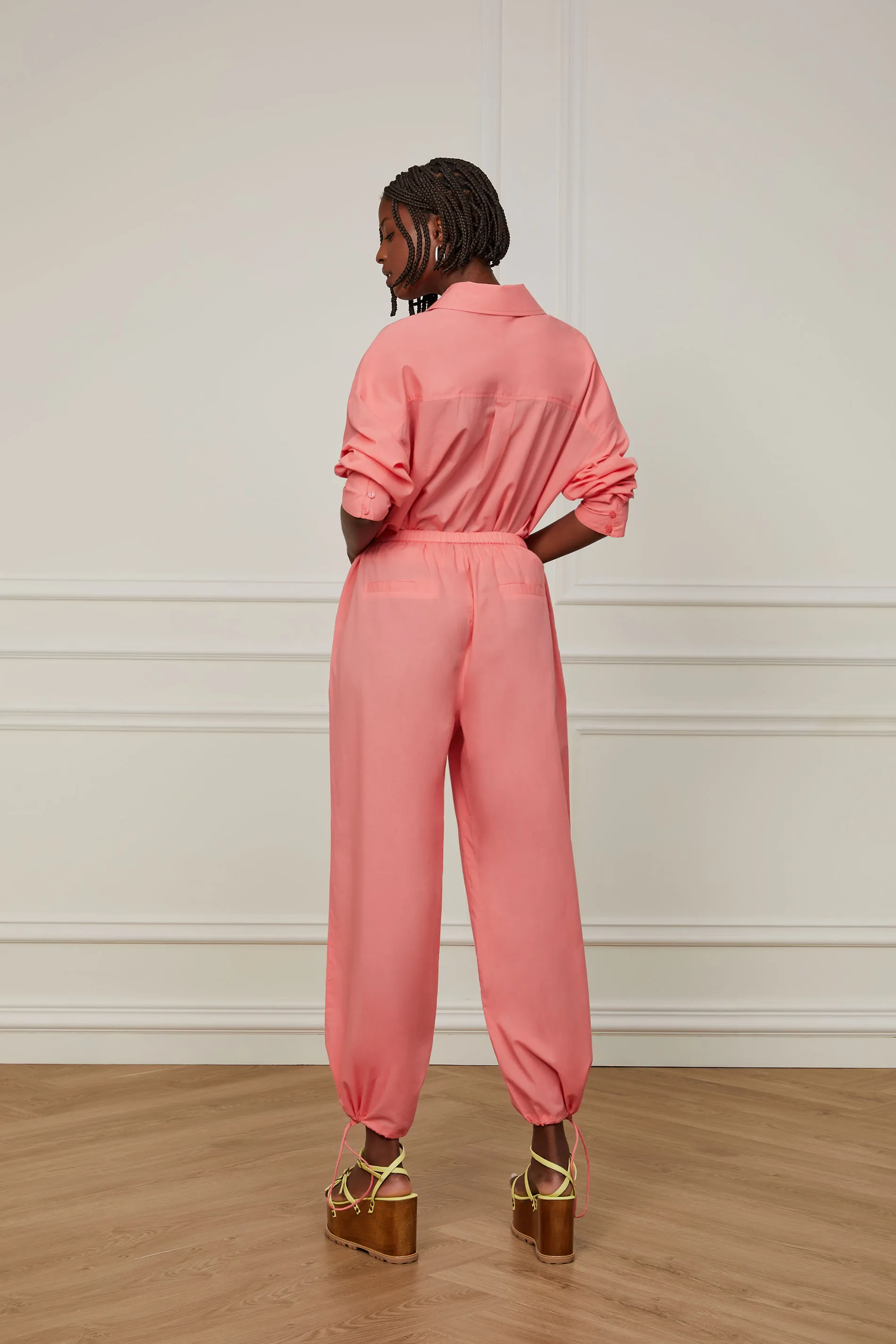 Calça De Voil Com Stopper Na Barra — foto 3