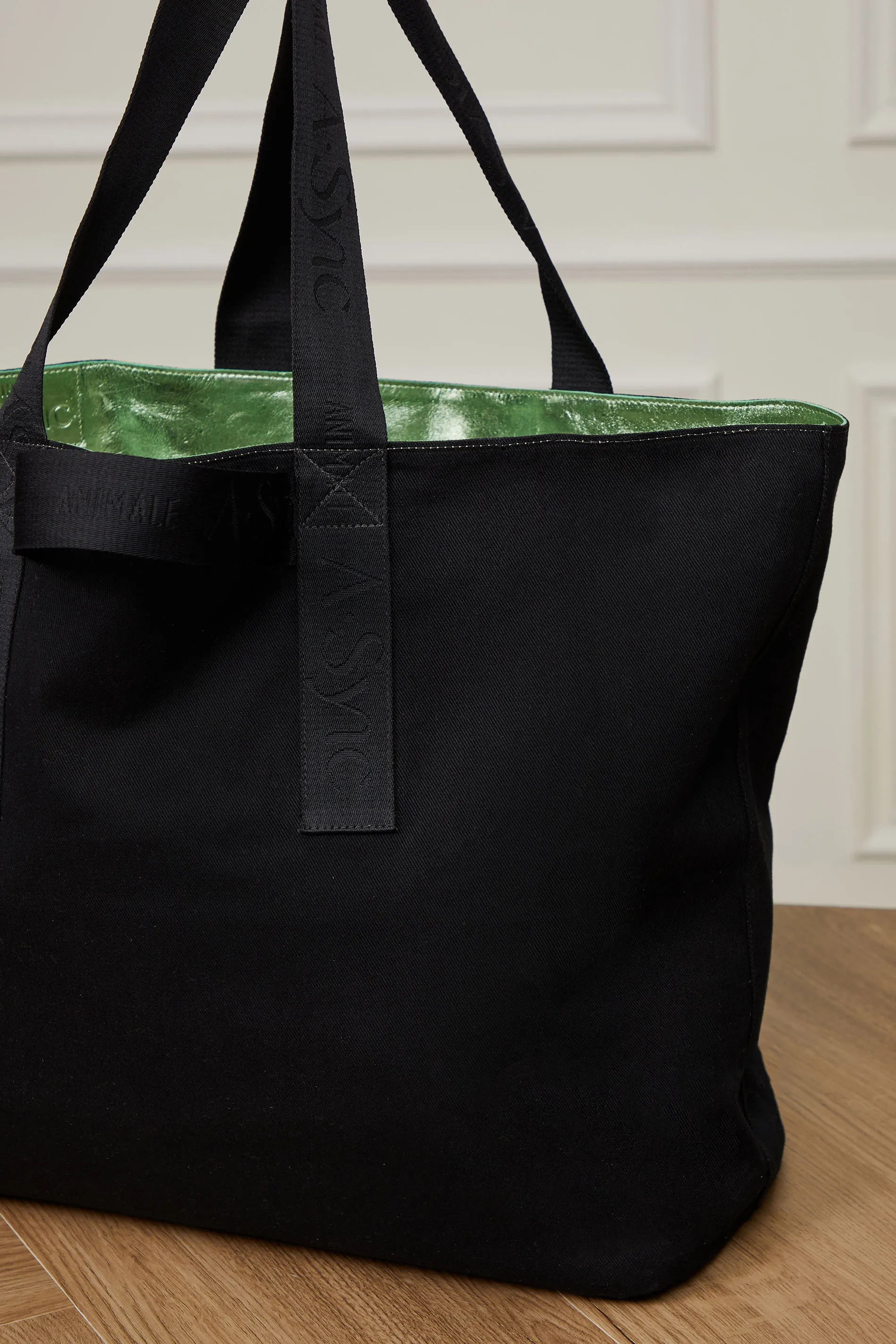 Bolsa Gym De Couro e Algodão Dupla-Face — foto 2