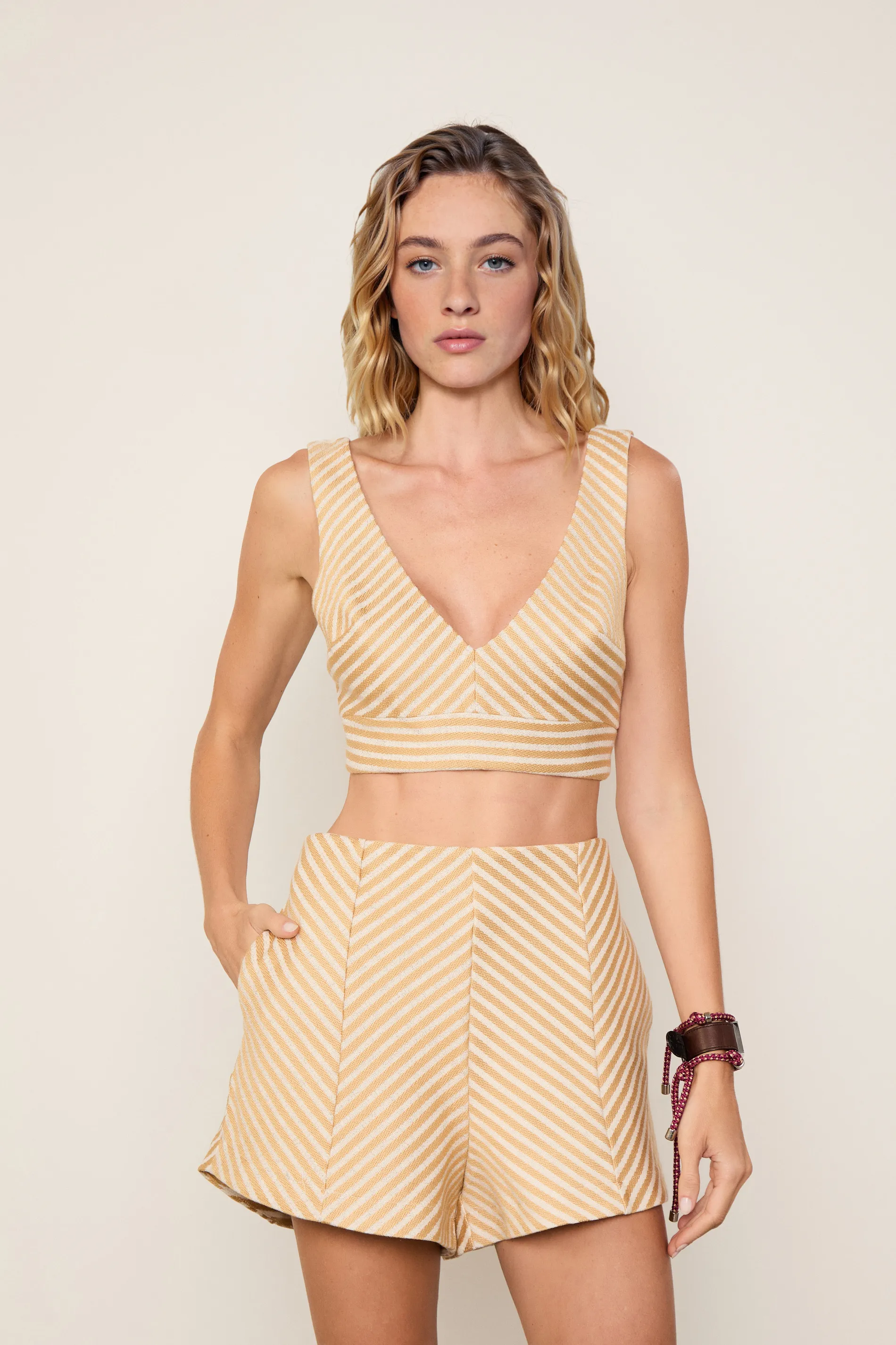 Cropped Decote v Stripes — foto 2