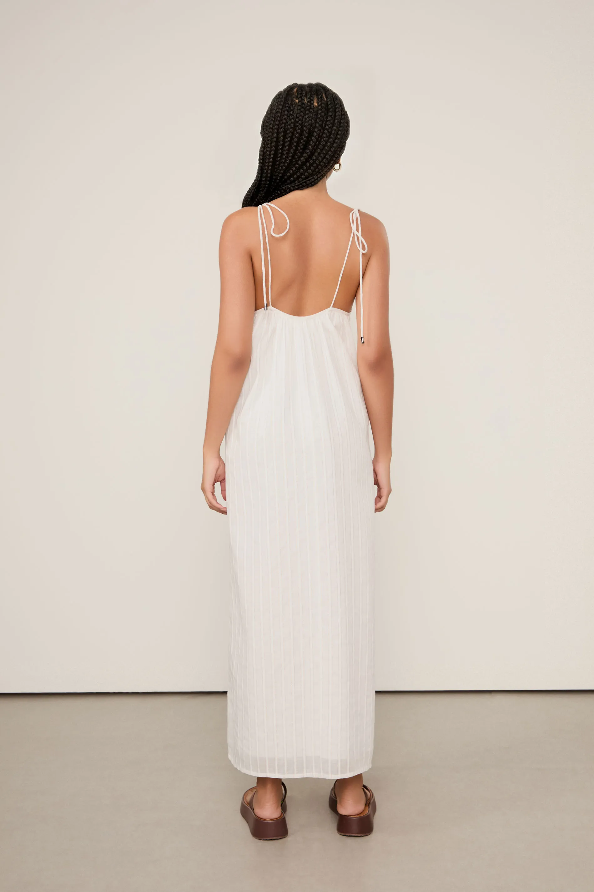 Vestido De Voil Com Lurex Longo — foto 3