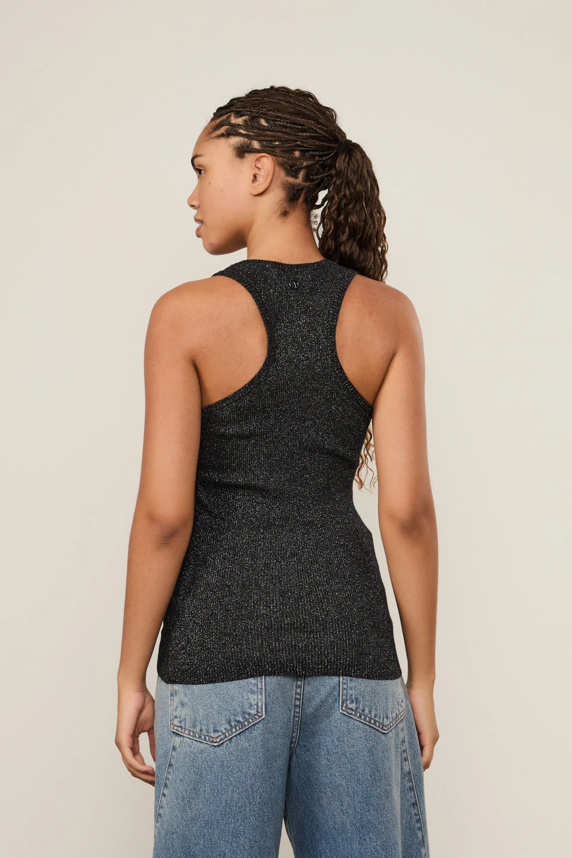 Regata De Tricot Com Lurex Nadador — foto 3