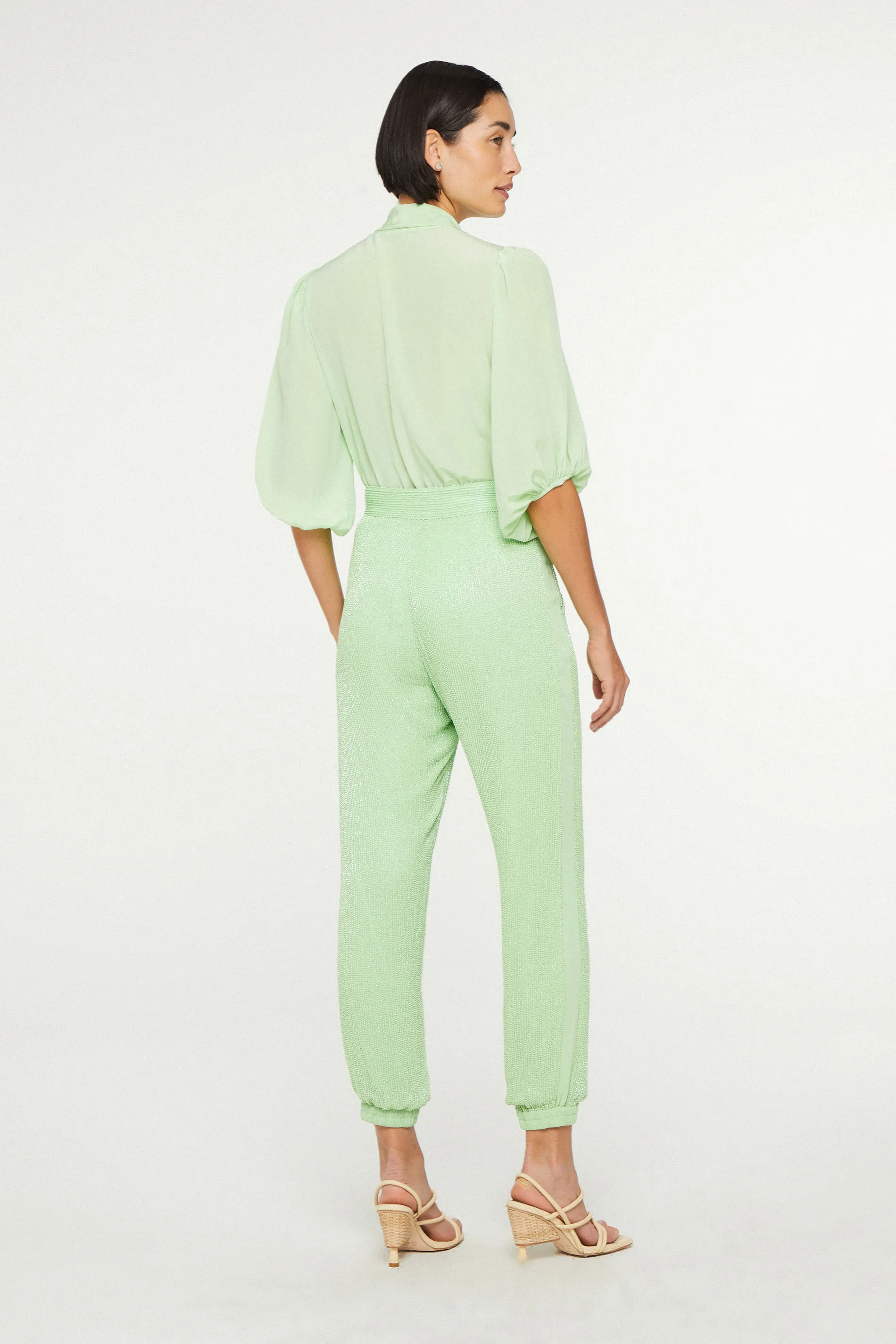 Calça De Vidrilho Bomber Verde — foto 3