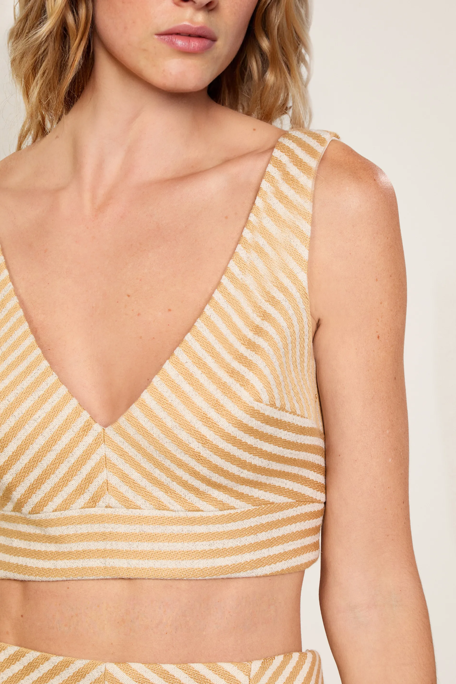 Cropped Decote v Stripes — foto 4