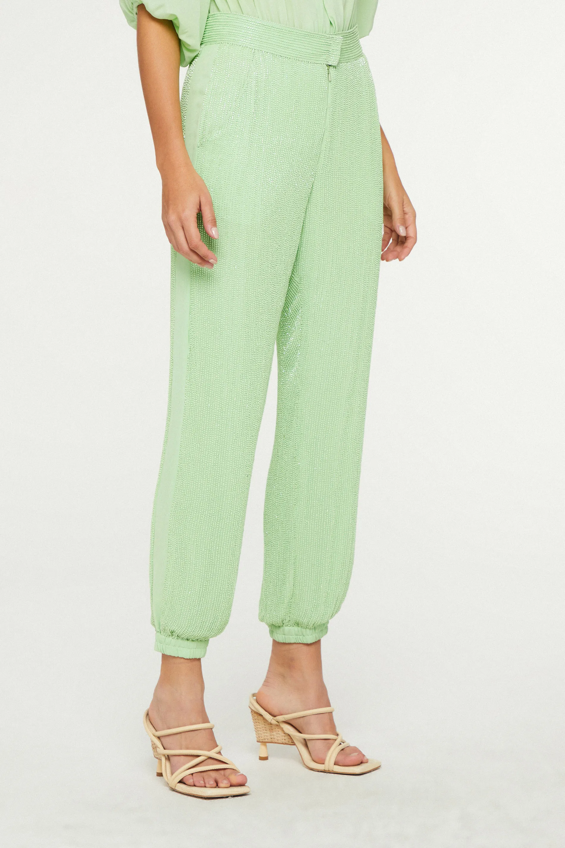 Calça De Vidrilho Bomber Verde — foto 2