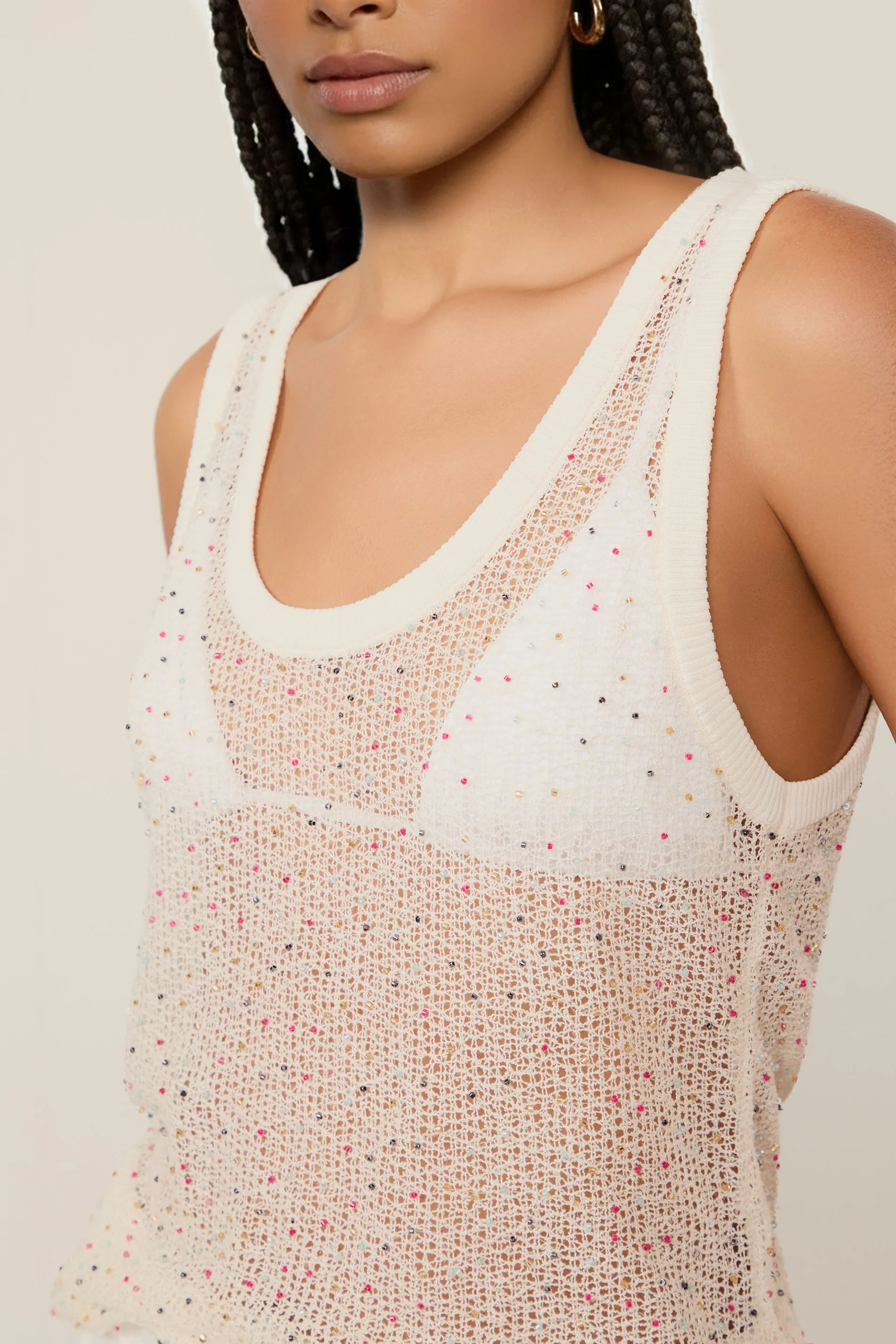 Regata De Tricot Com Micanga — foto 2