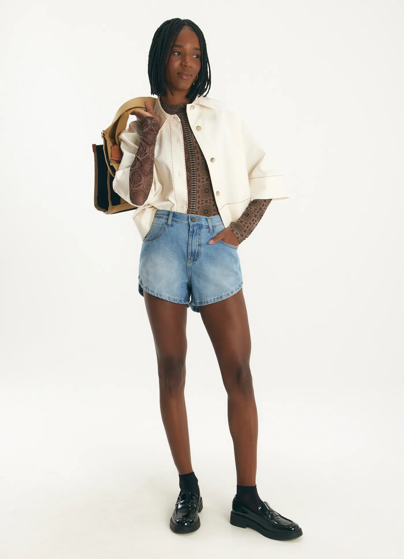 Short jeans basic jeans
