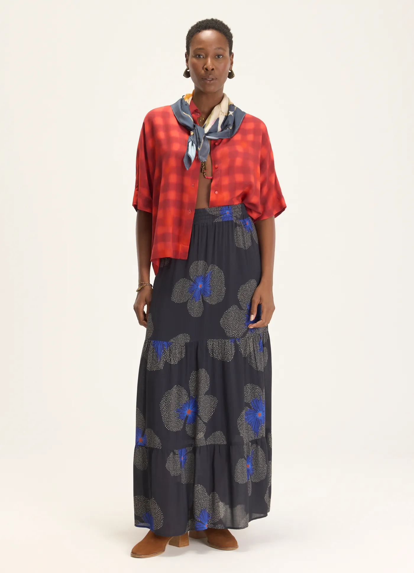 Saia estampada floral yaya