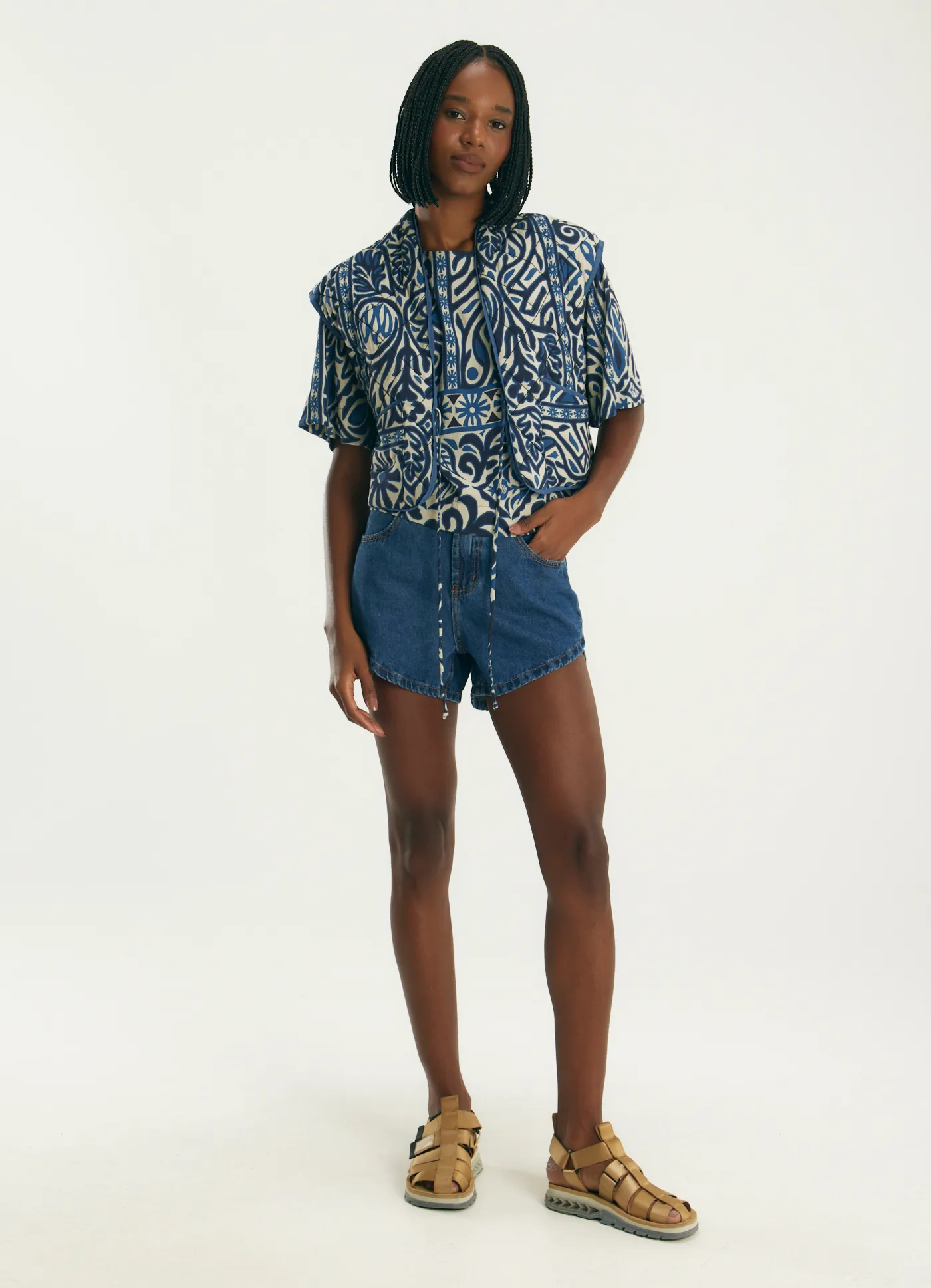 Short jeans basic jeans