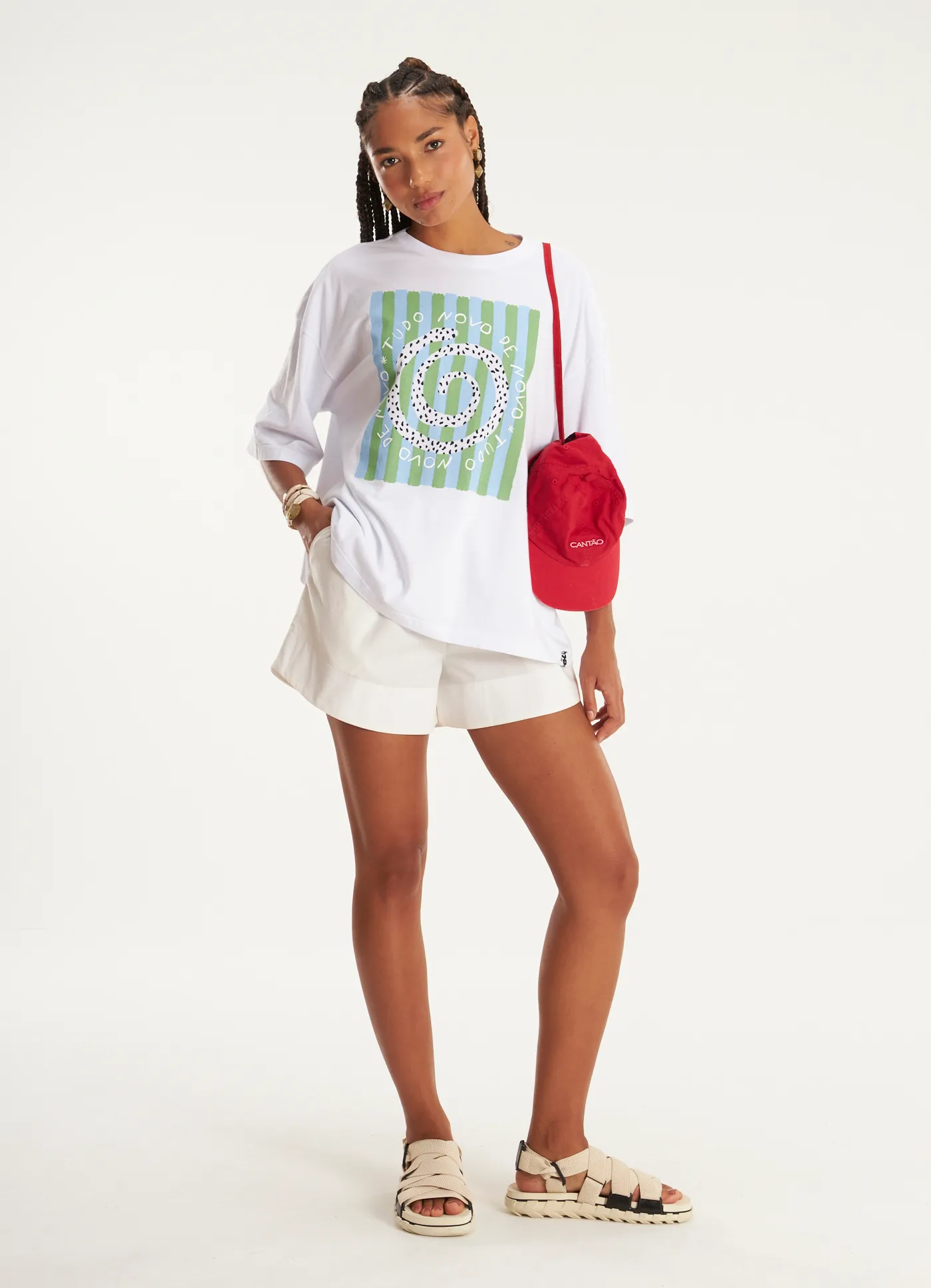 Short estampado fênix lab