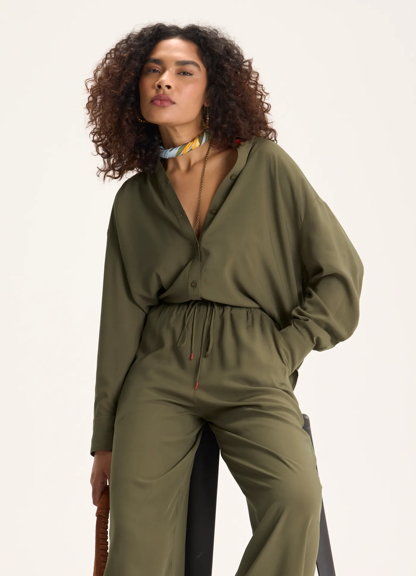 Camisa viscose sonhos verde