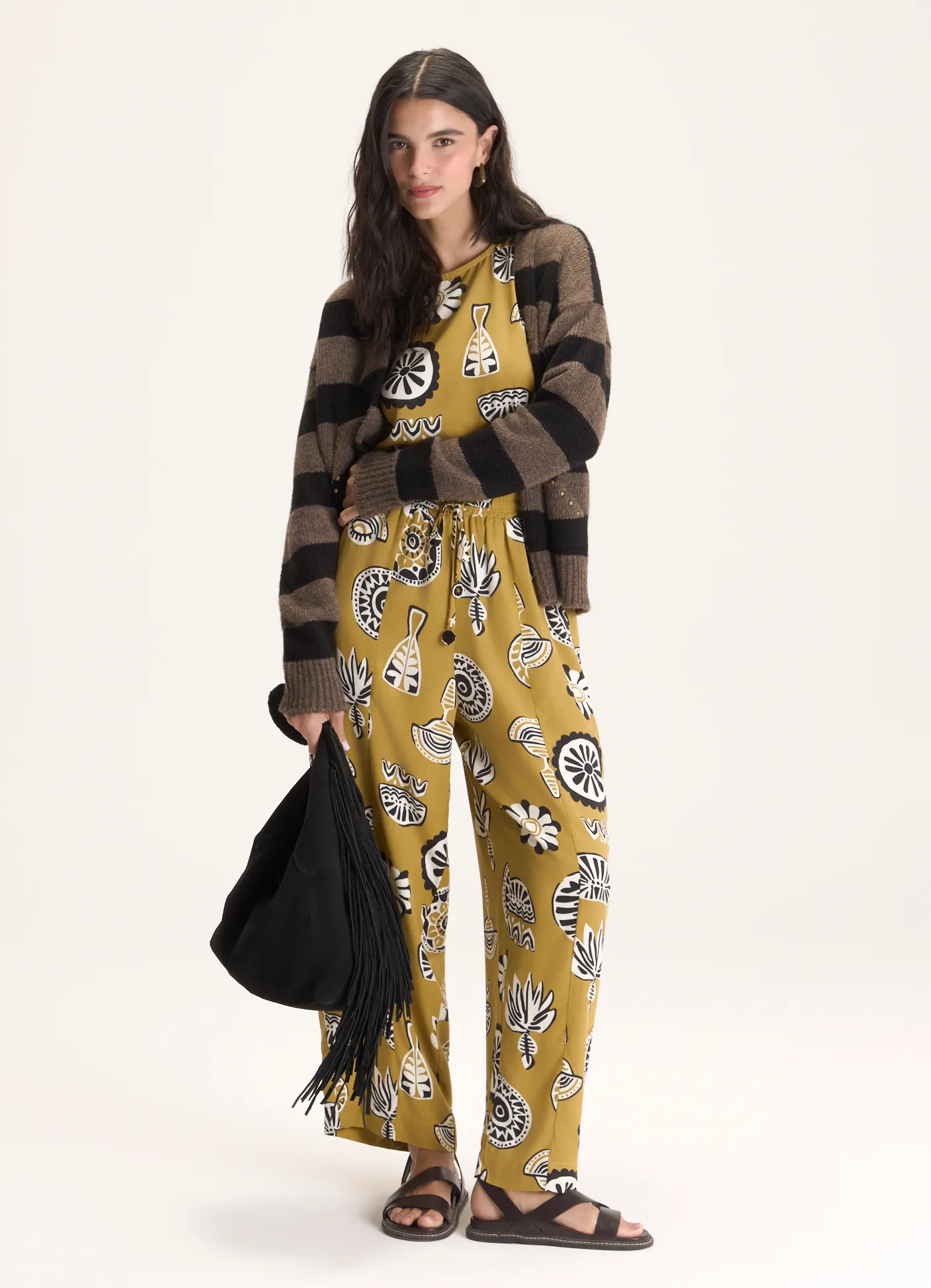 Calça estampada ancestral