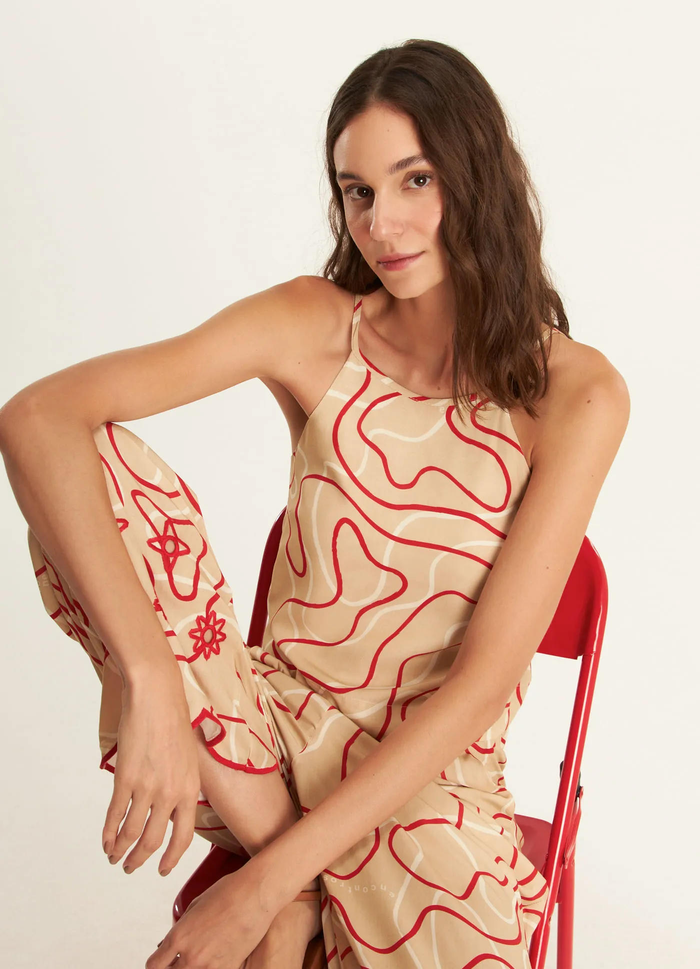 Blusa alcinha estampada ondular — foto 2