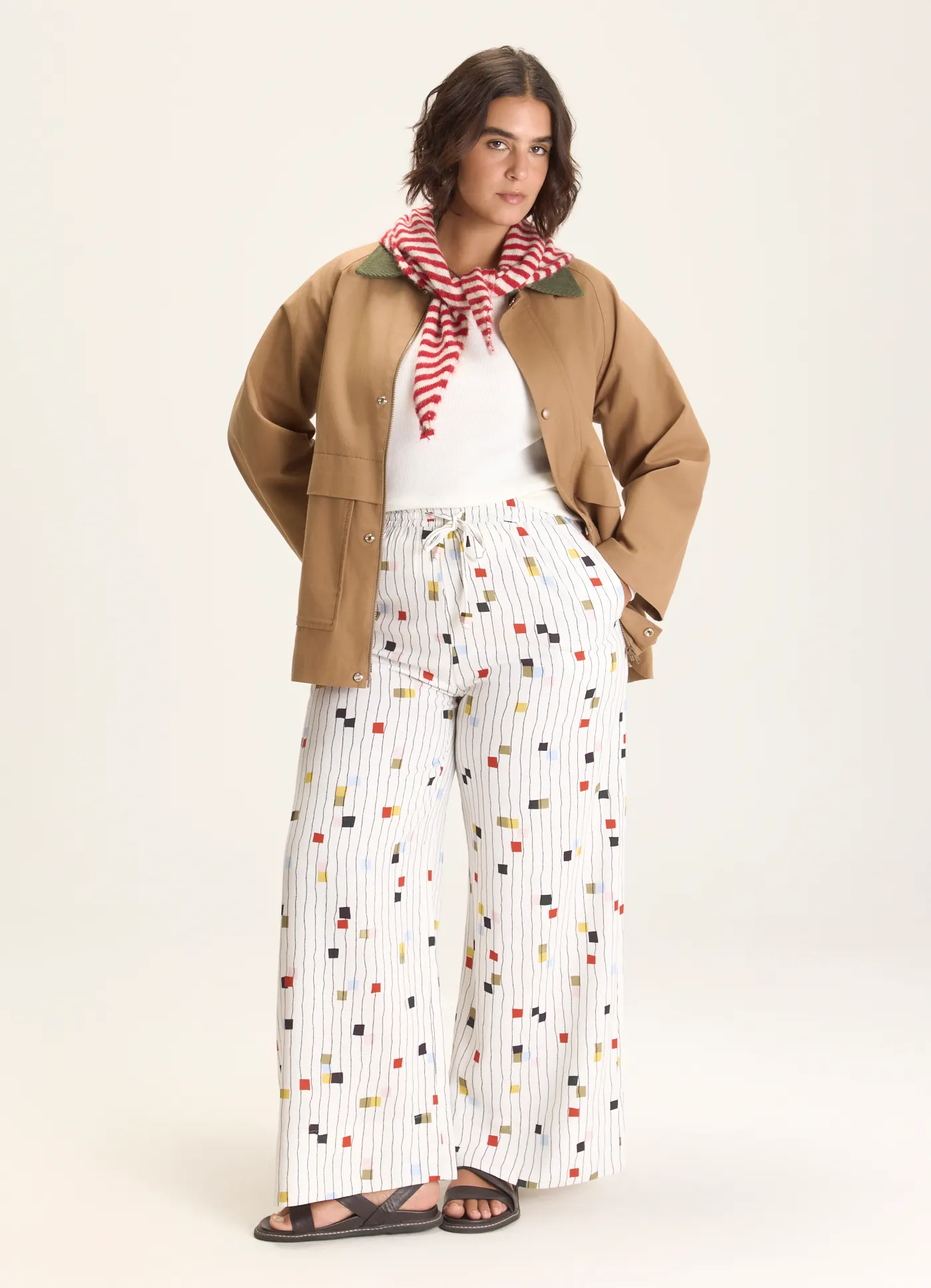 Calça estampada pixel