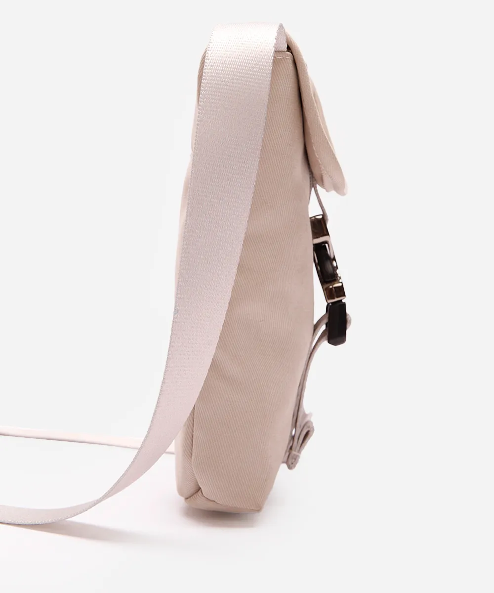 bolsa shoulder transversal bege — foto 2