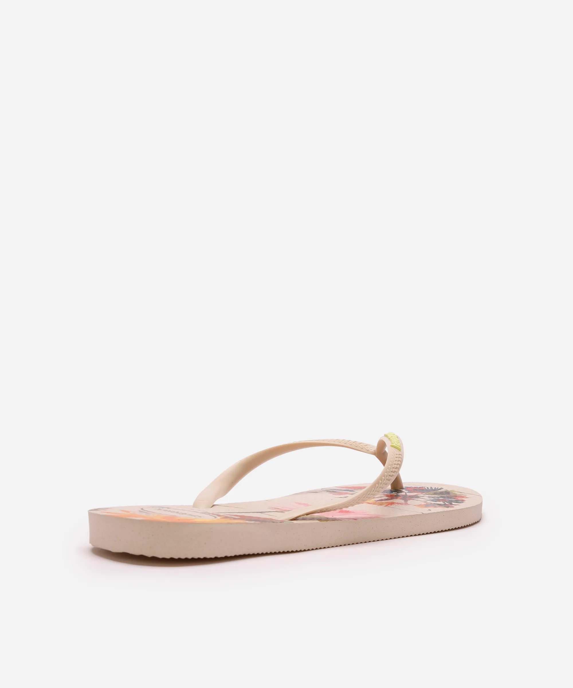 chinelo havaianas slim summer bliss floral bege — foto 4