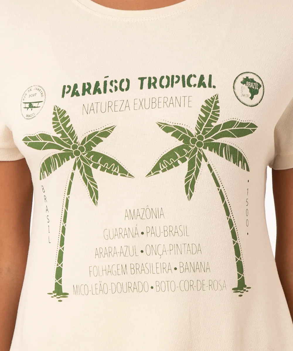 camiseta mullet paraíso tropical areia — foto 2