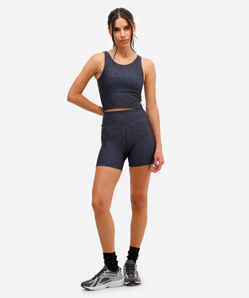 top alongado feminino esportivo animal print cinza — foto 3