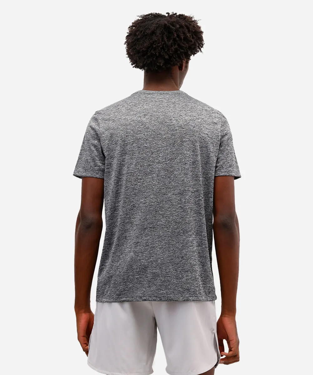 camiseta esportiva masculina manga curta cinza — foto 3