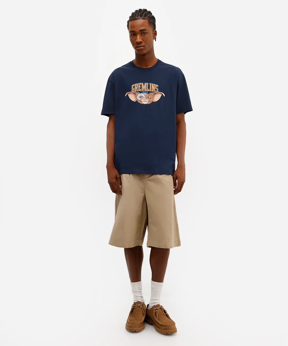 camiseta masculina de algodão gremlins azul — foto 4