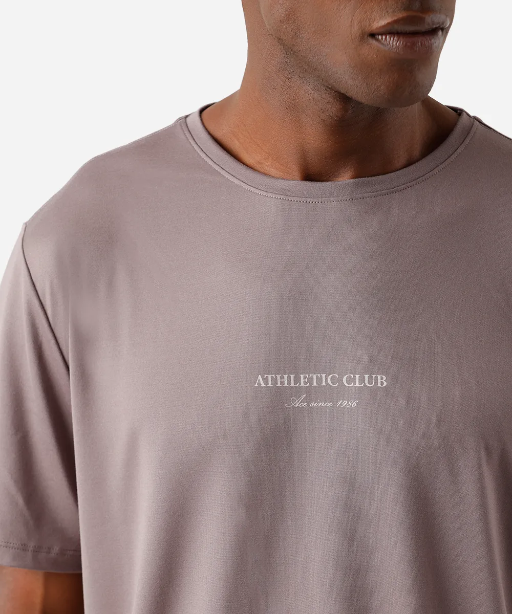 camiseta masculina estampada marrom — foto 4