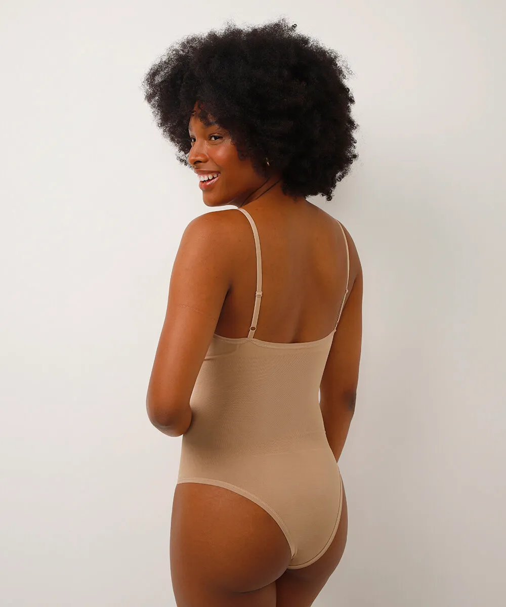 body sem costura alta sustentação bege — foto 2
