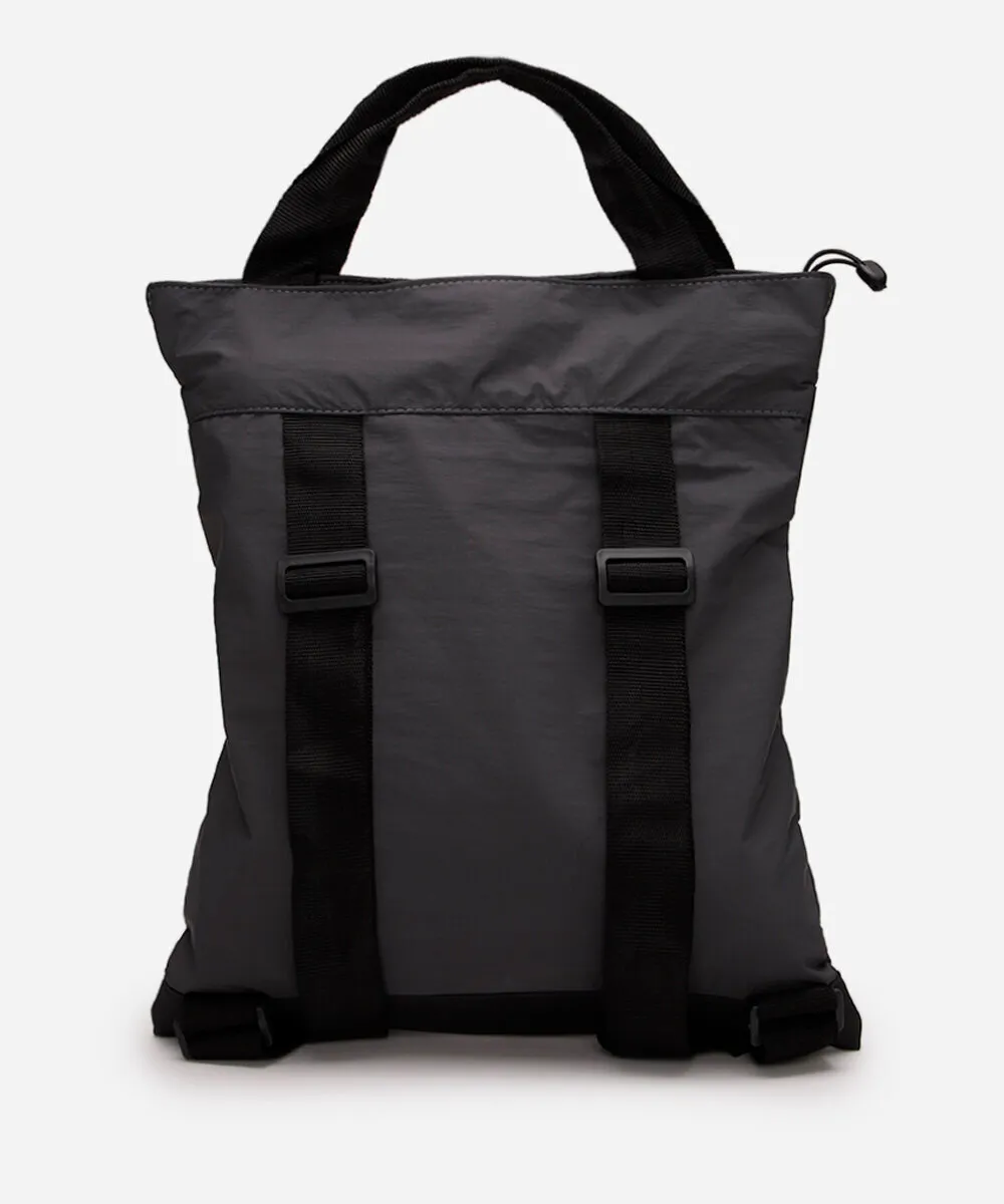 mochila esportiva com cordão cinza — foto 4
