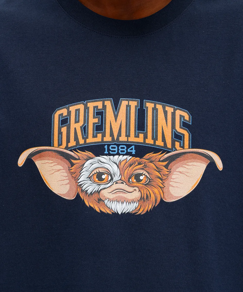 camiseta masculina de algodão gremlins azul — foto 2