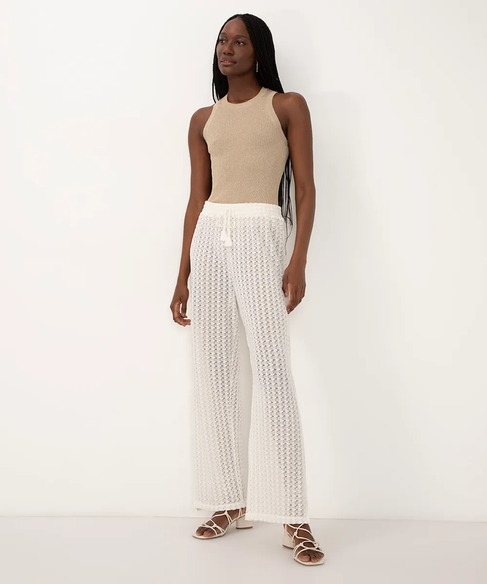 regata de tricot lurex dourada — foto 3