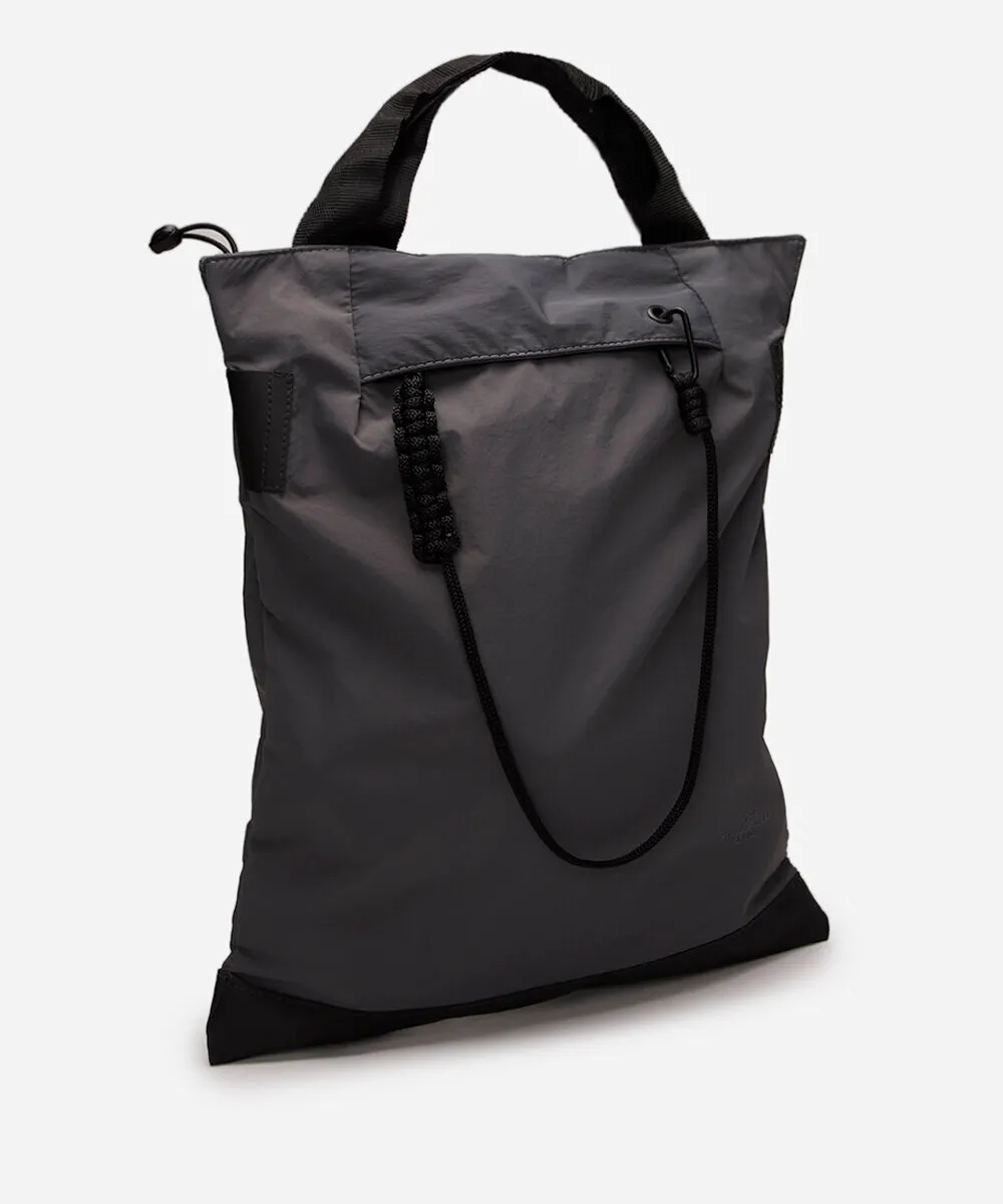 mochila esportiva com cordão cinza — foto 3