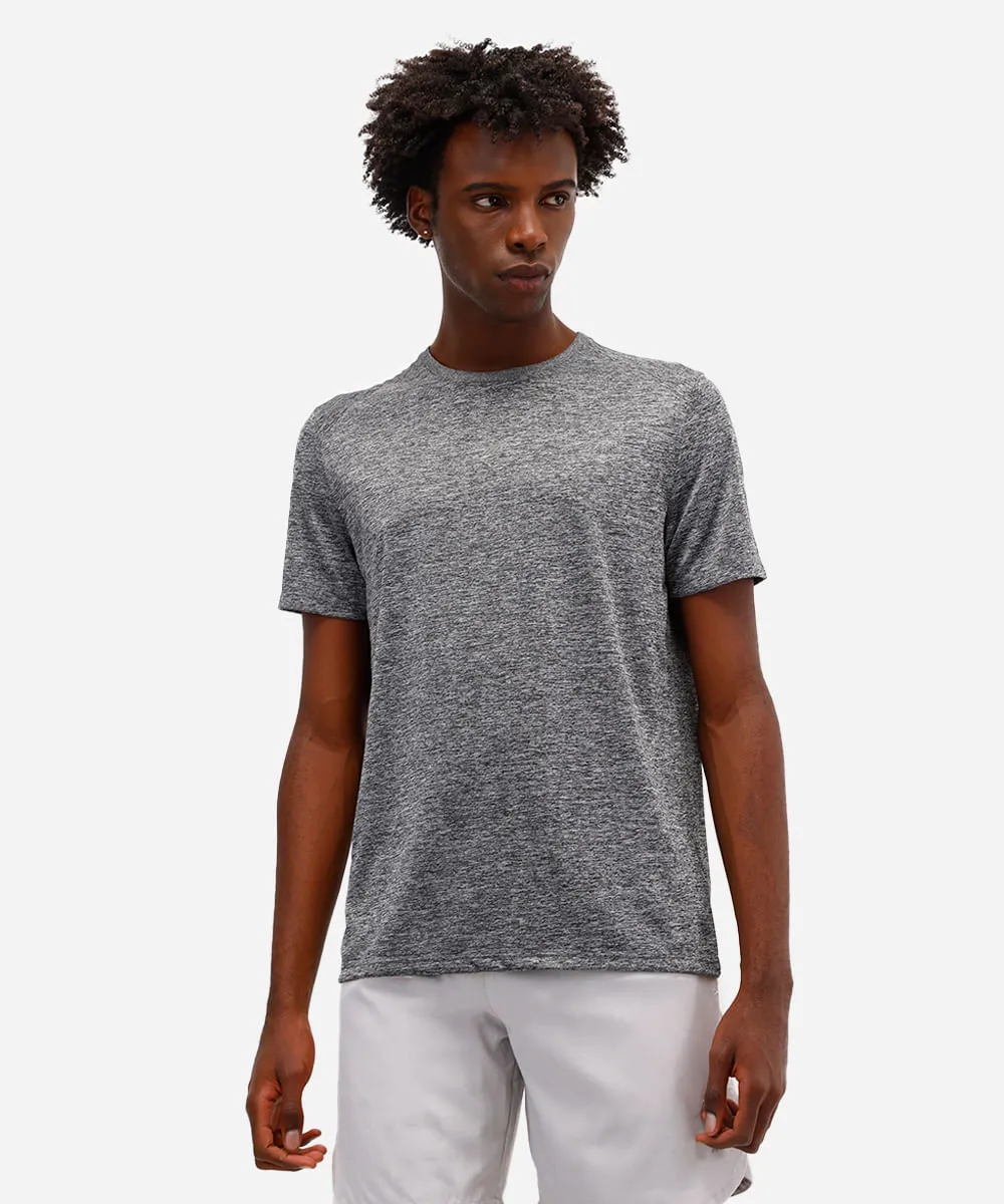 camiseta esportiva masculina manga curta cinza — foto 2