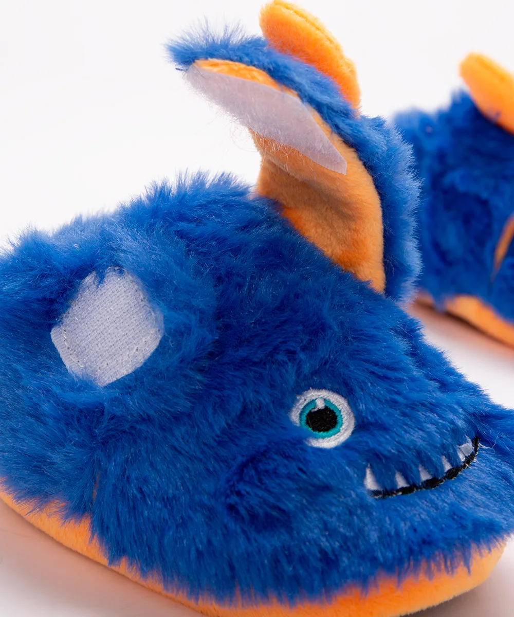 pantufa infantil de pelúcia monstro azul — foto 4
