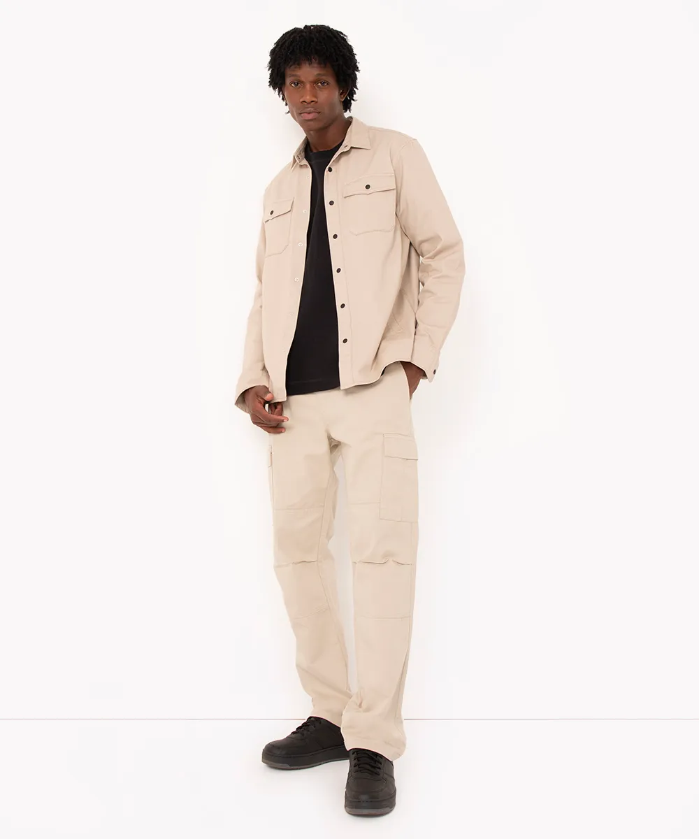 camiseta de algodão oversized manga curta preta — foto 3