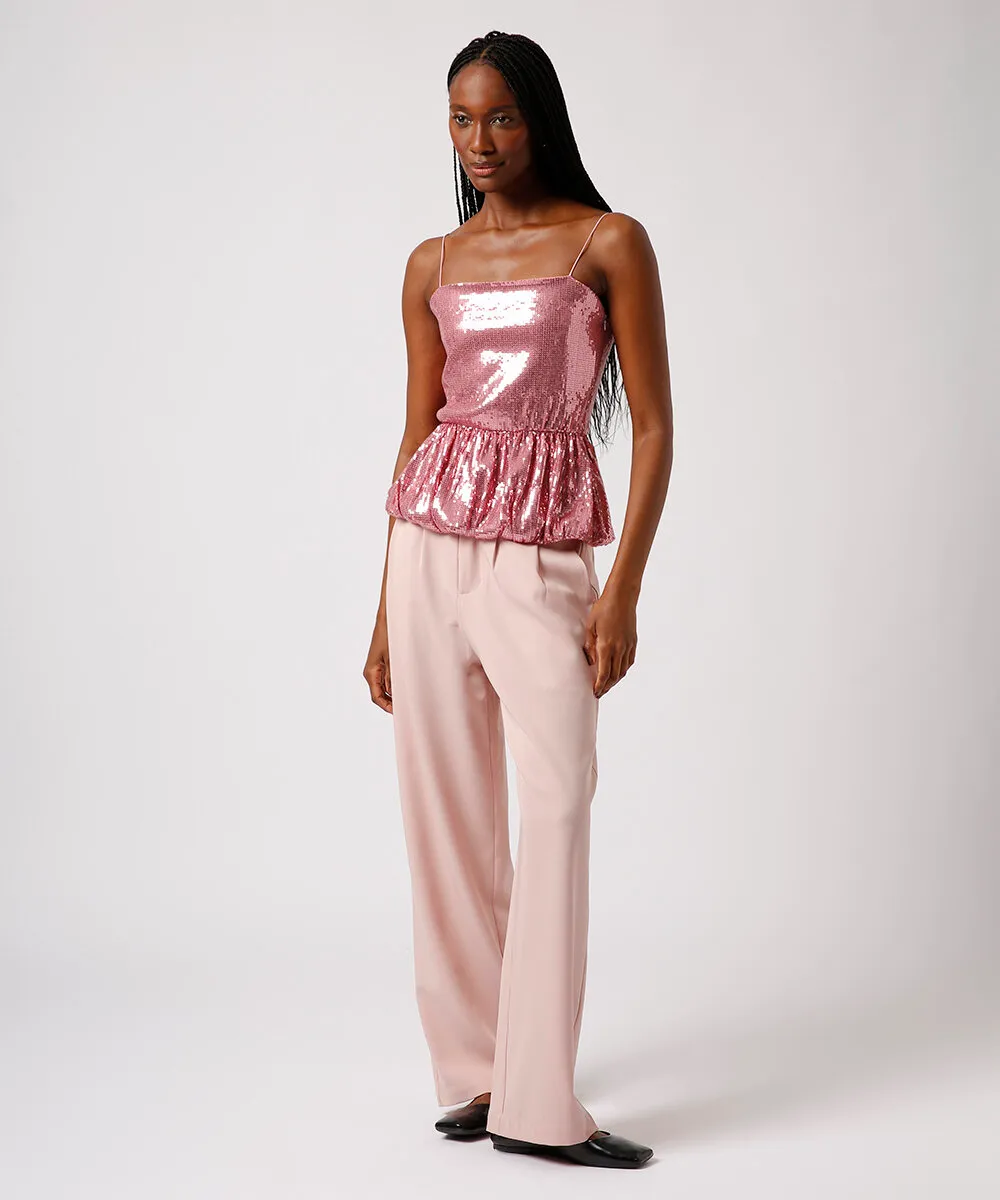 blusa balonê de paetê mindset rosa — foto 3
