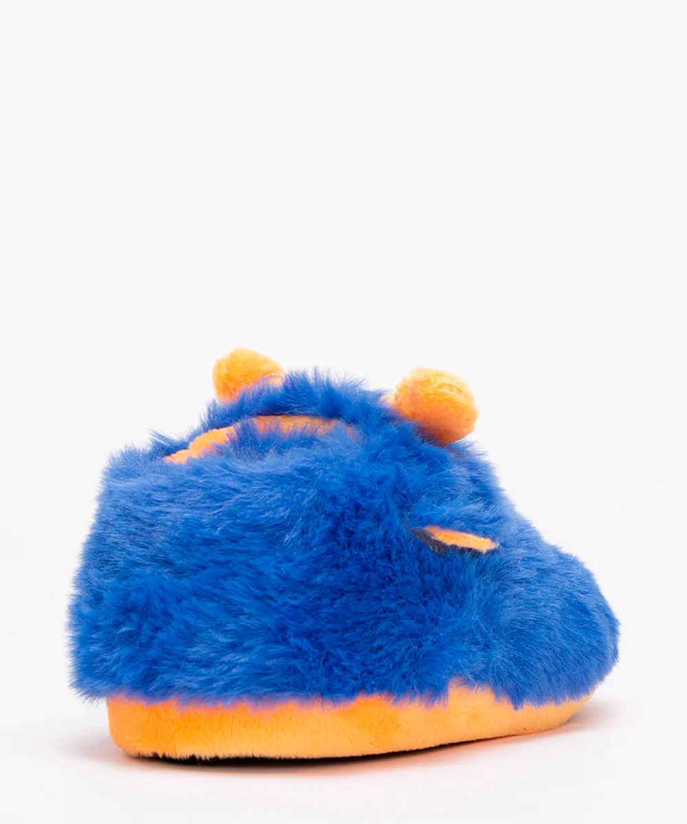 pantufa infantil de pelúcia monstro azul — foto 2