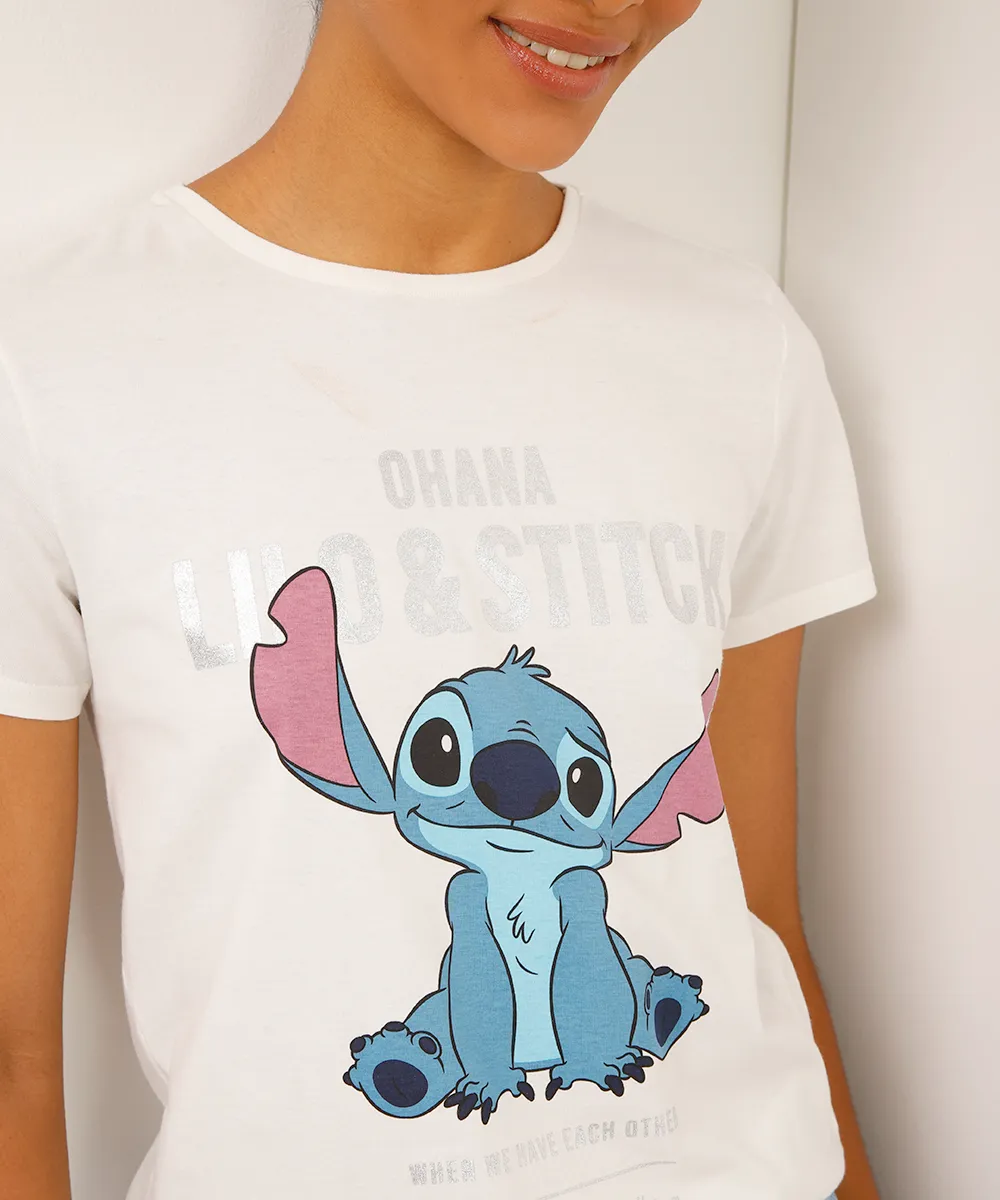 camiseta de algodão stitch off white — foto 2