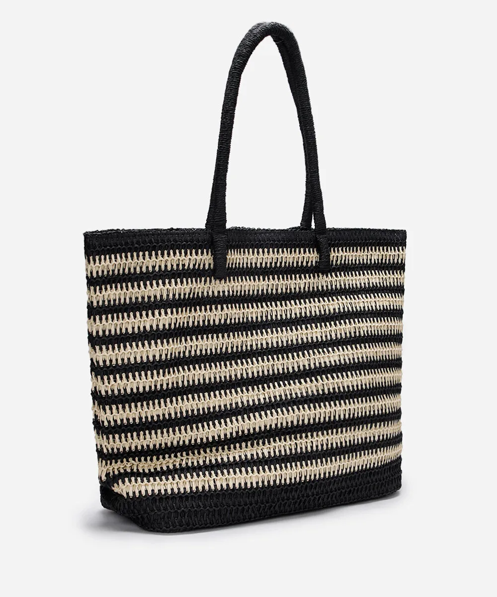 bolsa shopper texturizada listrada mindset colorida — foto 3