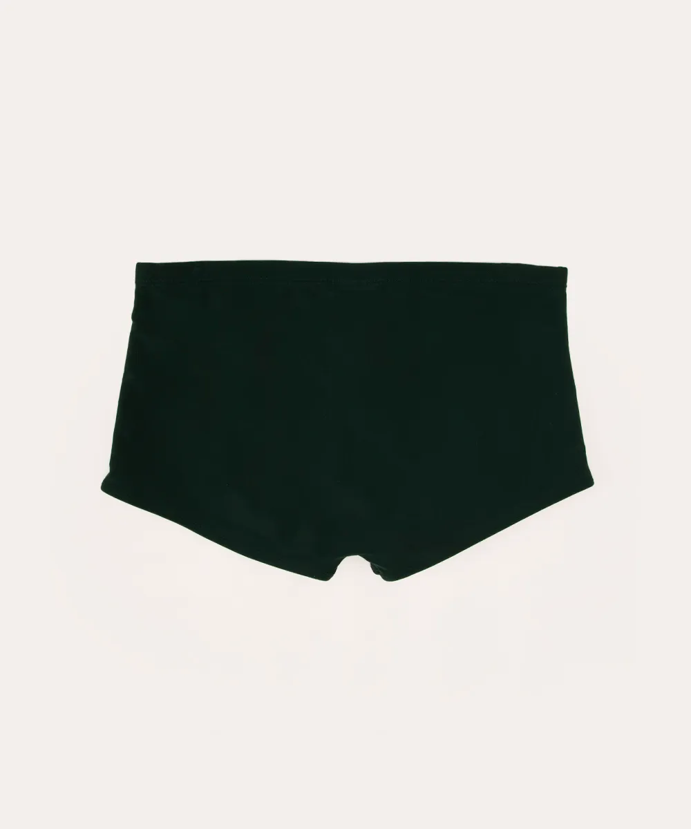 sunga boxer com proteção uv50 verde escuro — foto 2