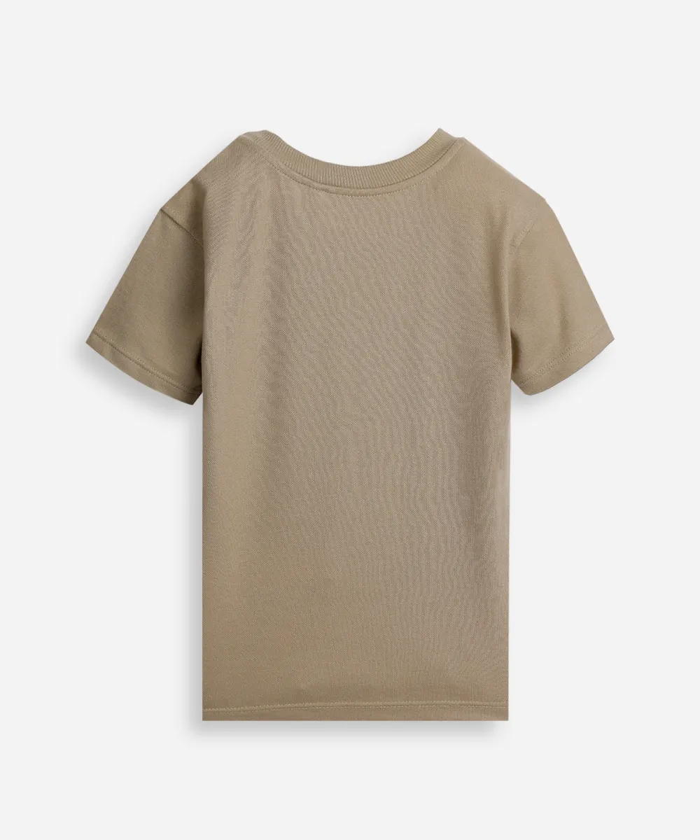 t-shirt infantil manga curta lettering best generation verde — foto 3