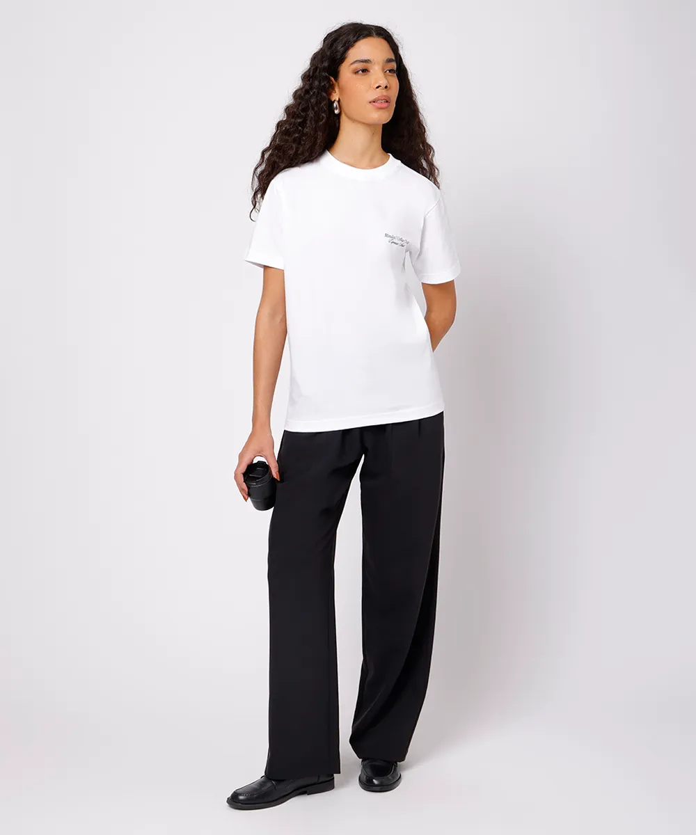 camiseta feminina de algodão coffee club mindset off white — foto 3