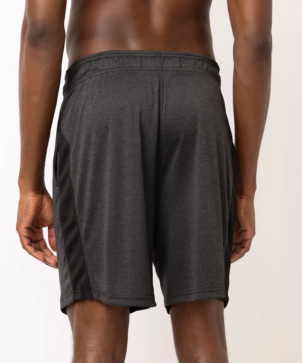 short masculino esportivo com bolso preto — foto 3