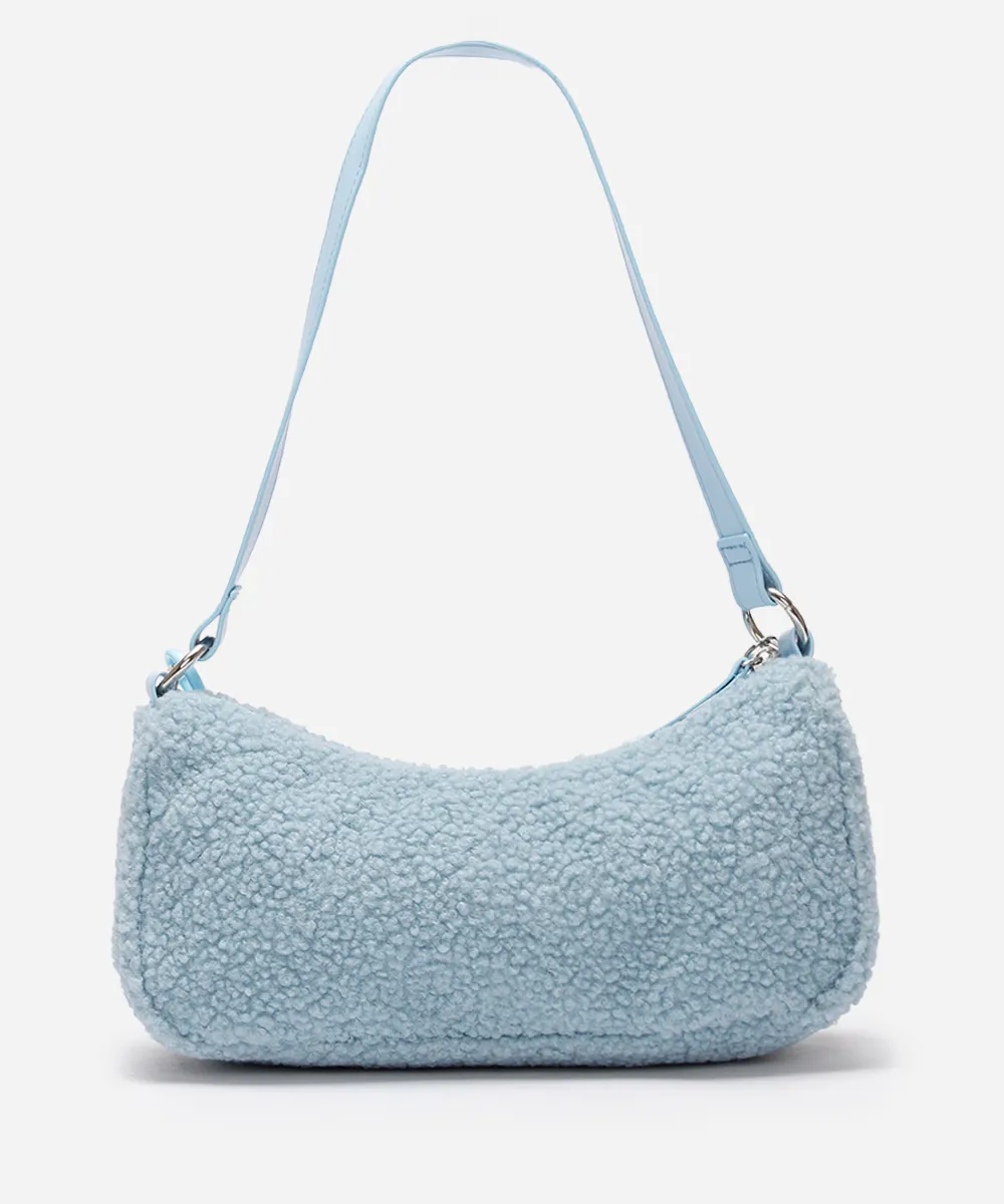 bolsa baguete com corrente stitch azul — foto 3