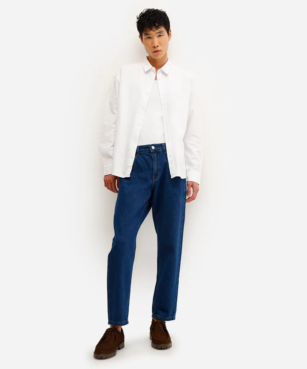camisa oversized masculina de algodão com bordado off white — foto 3