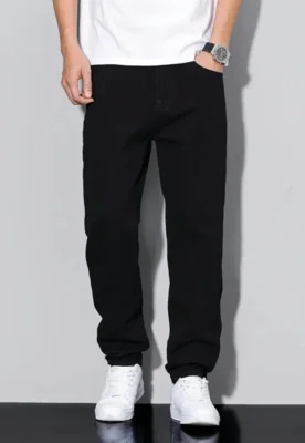 Calça Masculina de Alfaiataria Tex Jeans com Conforto em Algodão Preta — foto 2