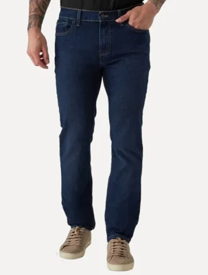 Calça Levis Jeans Masculina 514 Straight Azul Escuro — foto 7